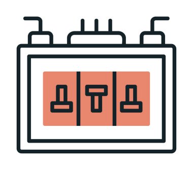 Sigorta kutusu mu? Web simgesi basit tasarım