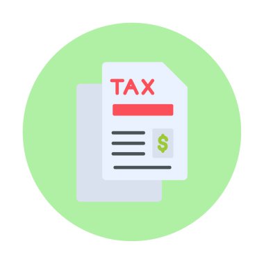 vergi ödeme ikonu vektör illüstrasyonu