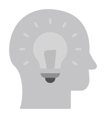 fikir konsepti simgesi, vektör illüstrasyon tasarımı                            