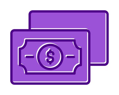 para düz simgesi, vektör illüstrasyonu