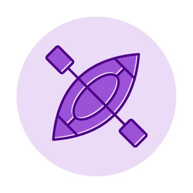 Kayak vektör illüstrasyonu, simge ögesi arkaplanı                    