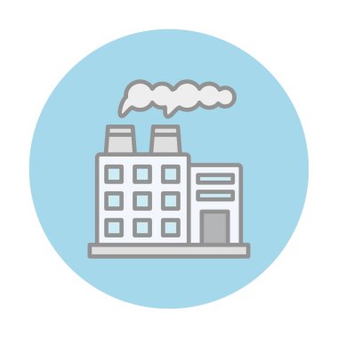 Factory icon, vector illustration simple design