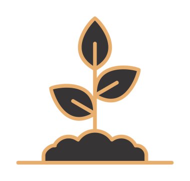 filizlenme simgesi, vektör illüstrasyonu  