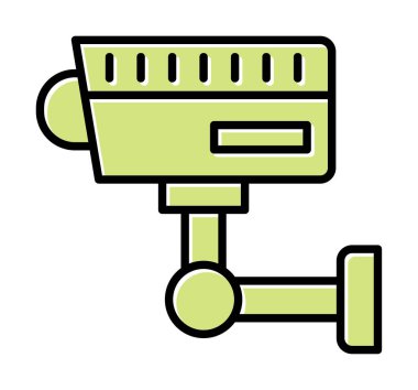 ccTV kamerasının vektör illüstrasyonu 