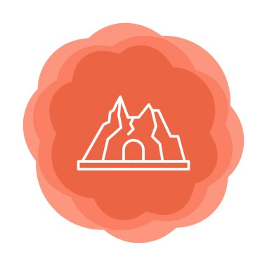 Simge dağındaki baston, vektör 