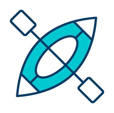 Kayak vektör illüstrasyonu, simge ögesi arkaplanı                    