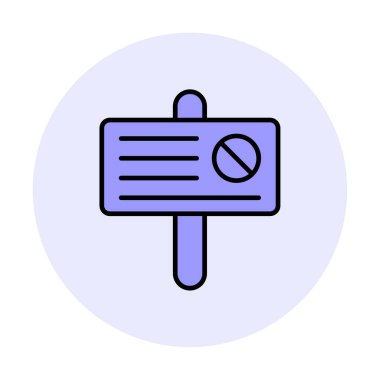 Basit protesto simgesi, vektör illüstrasyonu