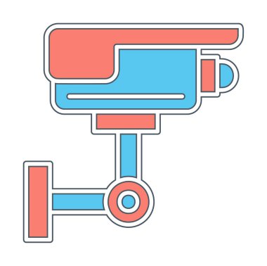 ccTV kamerasının vektör illüstrasyonu 