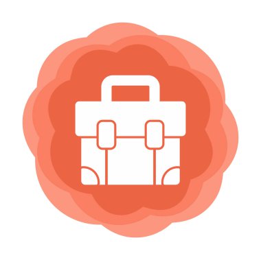 Çanta. Web simgesi basit illüstrasyon