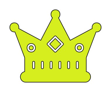 Taç. Web simgesi basit illüstrasyon