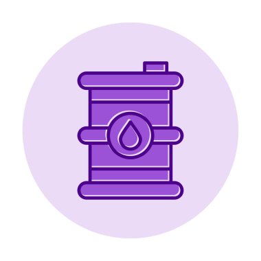 Petrol varil web simgesi, vektör çizim