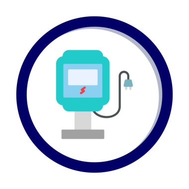 İstasyon simgesi tasarımı, vektör illüstrasyonu yükleniyor