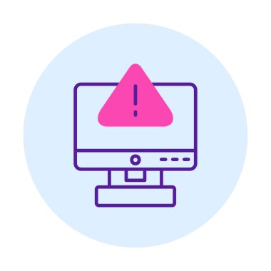 Hata imza simgesi vektör illüstrasyonu