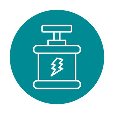  düz patlama simgesi, vektör illüstrasyonu