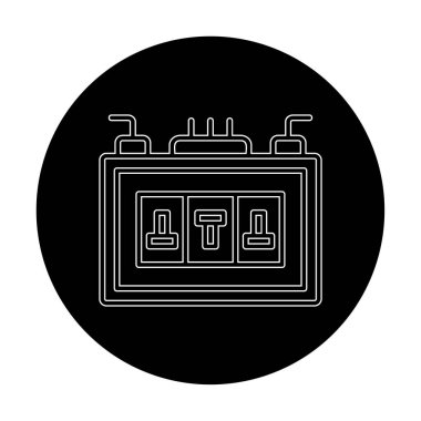 Sigorta kutusu mu? Web simgesi basit tasarım