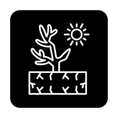 Mercan simgesi vektör illüstrasyonu