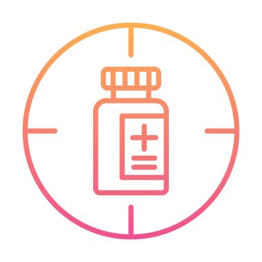 hedef simge, vektör illüstrasyonu basit tasarım