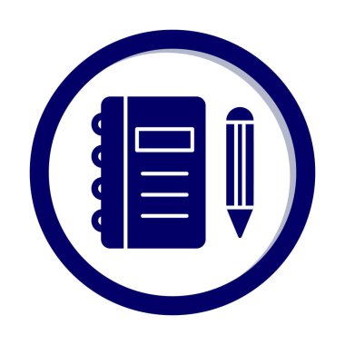 Kalem, vektör illüstrasyonlu günlük 