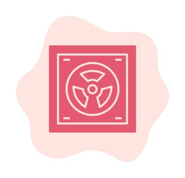 Radyoaktif simge, vektör illüstrasyonu