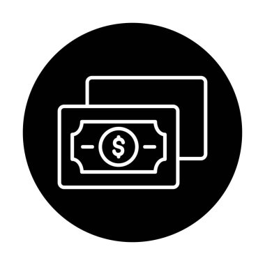 para düz simgesi, vektör illüstrasyonu