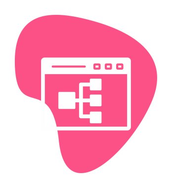 Çevrimiçi Akış Çizelgesi modern simgesinin vektör illüstrasyonu                  