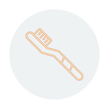 Diş fırçası izole edilmiş simge element vektör çizimi