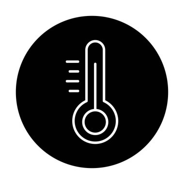 Modern termometre simgesinin vektör çizimi 