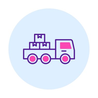 Kamyonet simge vektör çizim