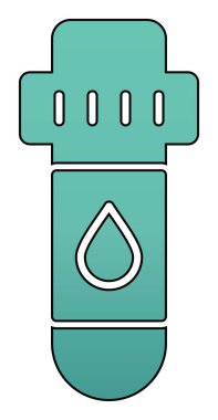 Kan Test Ağı simgesi, vektör illüstrasyonu