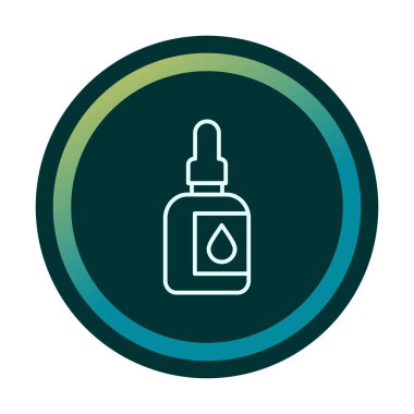 Ağız Aşısı Web simgesi, vektör illüstrasyonu