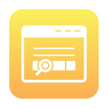 Düz simge, vektör illüstrasyonu taranıyor