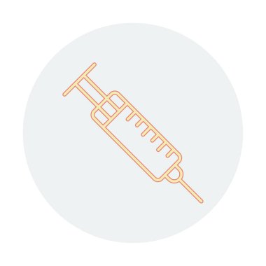 Şırınga web simgesi, vektör çizim 