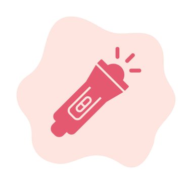 el feneri düz simge vektör çizim  