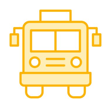 bus simgesi, vektör illüstrasyonu