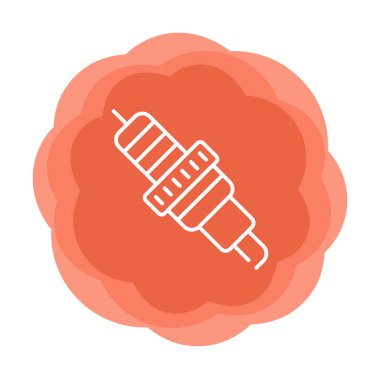 Buji simgesinin vektör illüstrasyonu