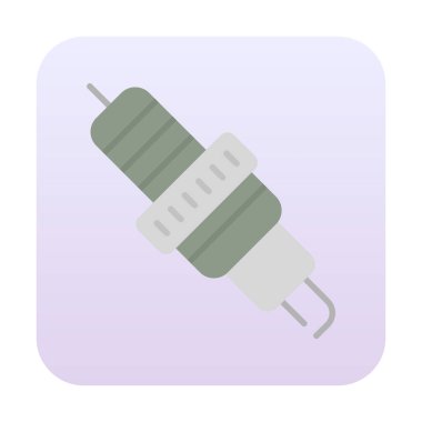 Buji simgesinin vektör illüstrasyonu