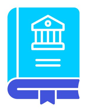 Tarih kitabı simgesinin vektör illüstrasyonu