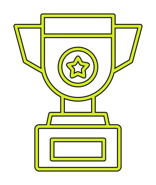 kupa simgesi, vektör çizimi