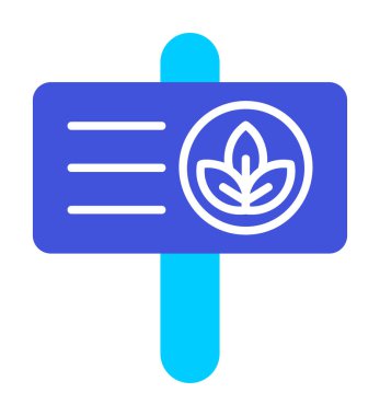 Yapraklı pankart. Web simgesi basit bir illüstrasyon. Bastır Yeşil kavram                        