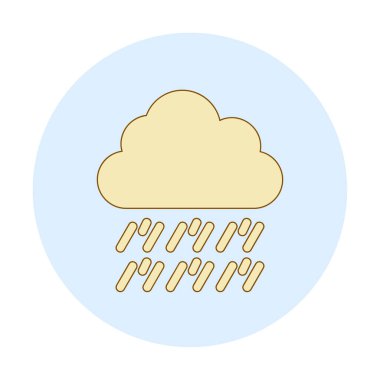 yağmur simgesi, vektör illüstrasyonu  
