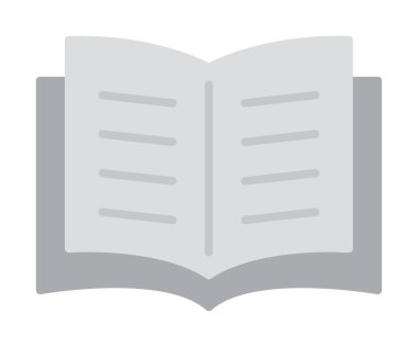 Kitap web simgesi vektör illüstrasyonunu aç