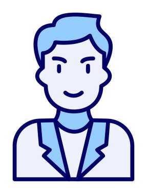 Aday erkekler simgesi, vektör illüstrasyonu 