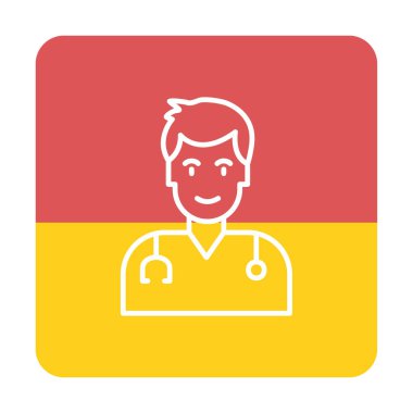 Doktor simgesinin vektör çizimi