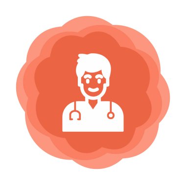 Doktor simgesinin vektör çizimi