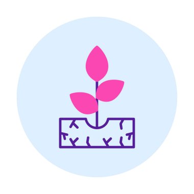 filizlenme simgesi, vektör illüstrasyonu  