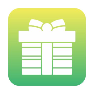 hediye kutusu simge vektör illüstrasyon izole