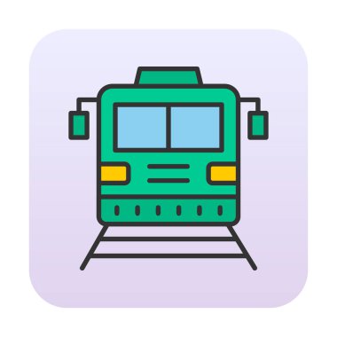 tren vektör simgesi modern basit illüstrasyon