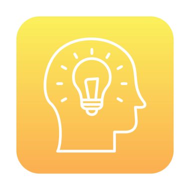 fikir konsepti simgesi, vektör illüstrasyon tasarımı                            