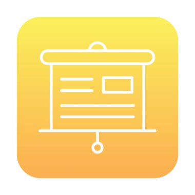 Sunu kurulu simge vektör çizim