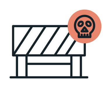 Tehlike Öndeki Yol İşareti, vektör çizimi